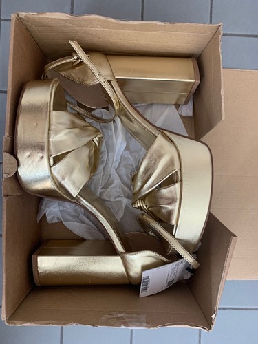 Mango damen sandaletten gold - mango,