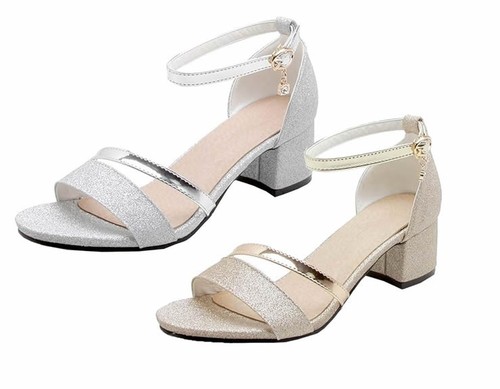 Riemchensandaletten glitzer - riemchensandaletten,
