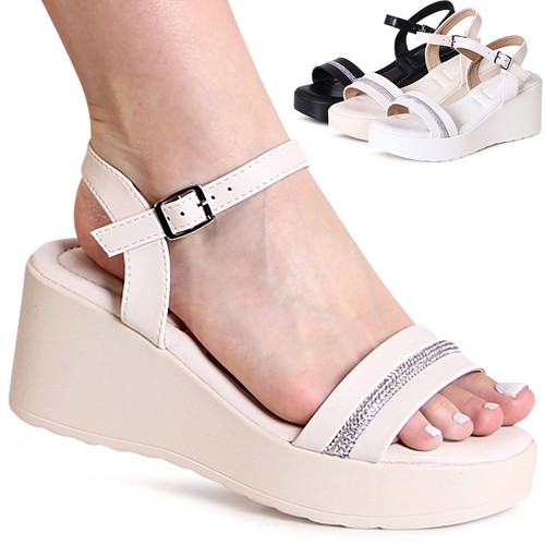 Damen keilabsatz sandalen - keilabsatz,