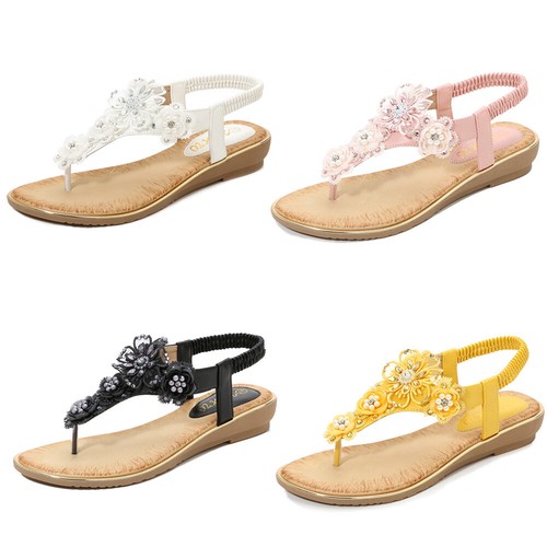 Damen sandalen absatz - sandalen, blumen