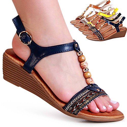 Damen keilabsatz sandalen - keilabsatz,