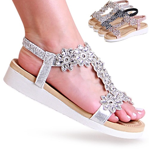 Damen keil sandalen plateau - keil,
